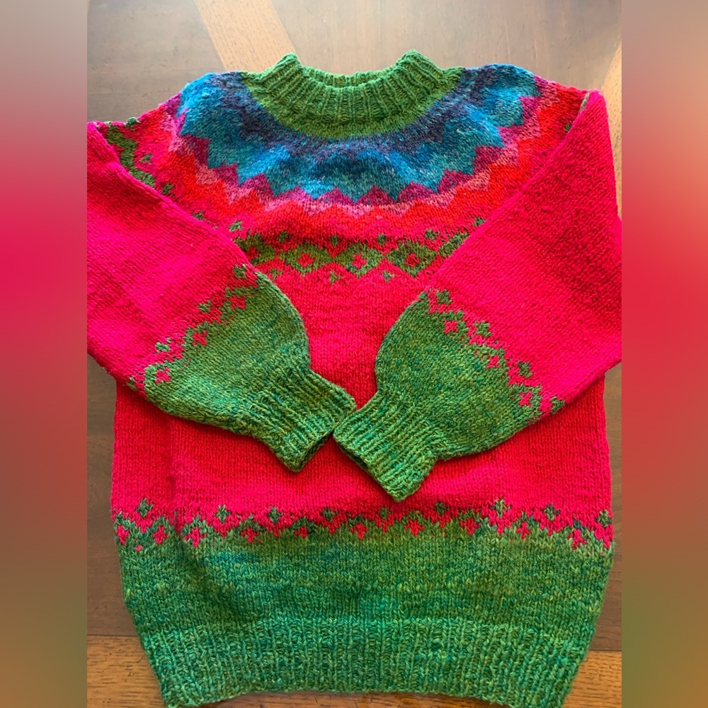 Ladies Fair Isle type sweater